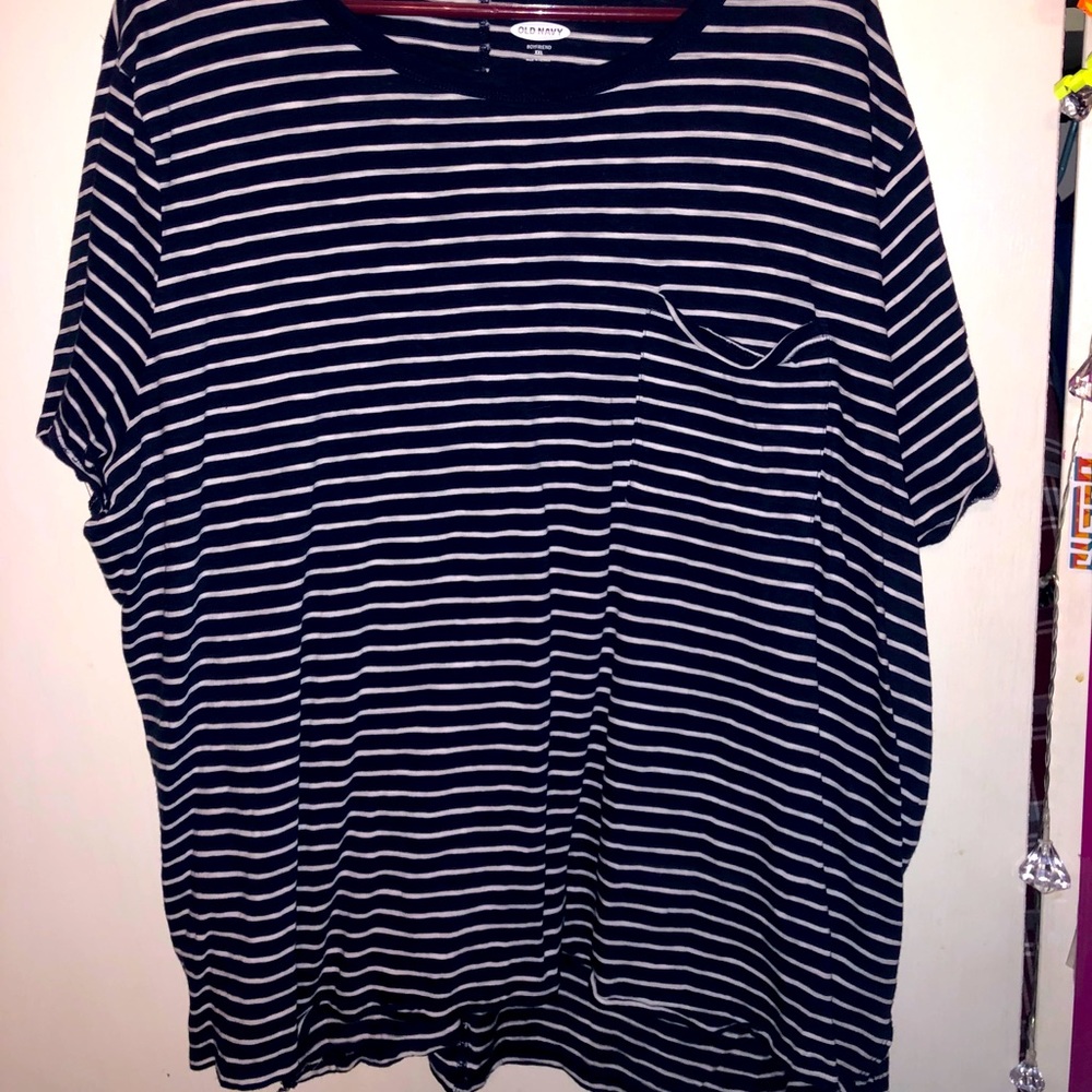 Old Navy- Striped Boyfriend Tee